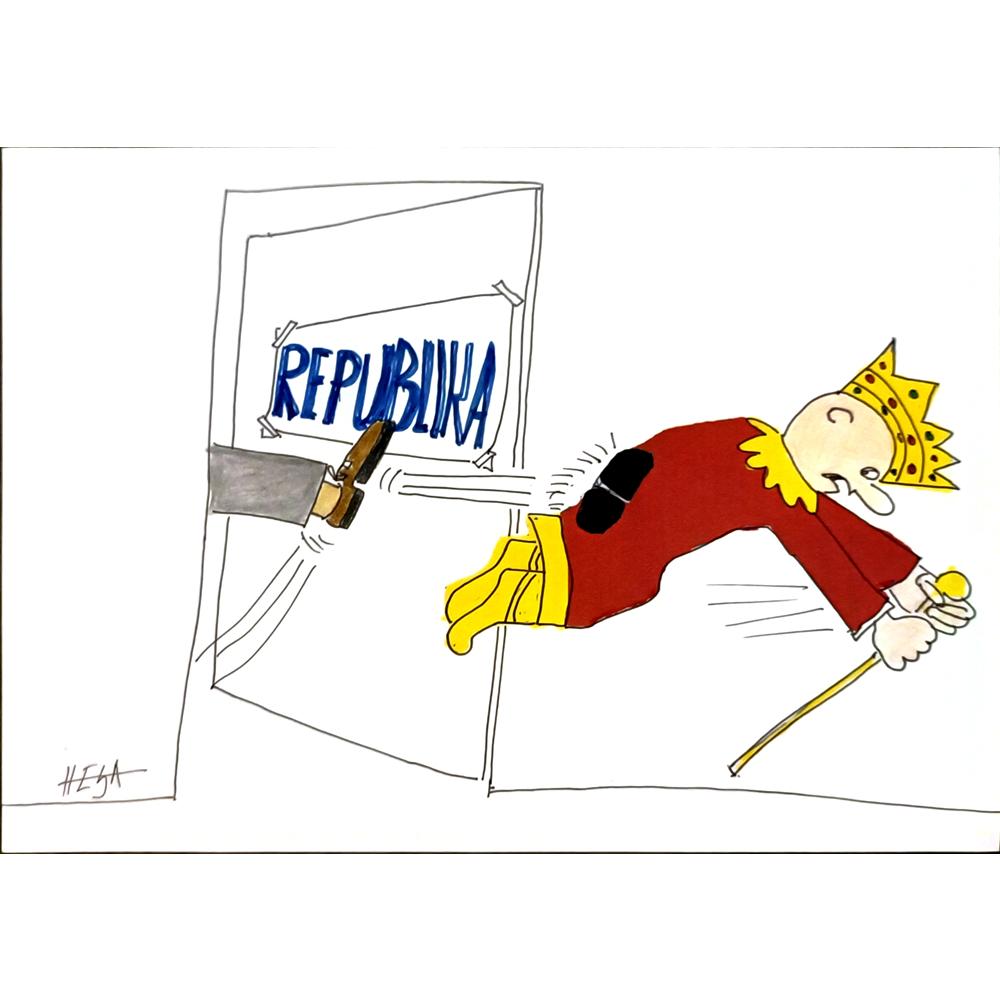Nedeljko Deretic 29x21cm Orijinal Karikatür BOD06007