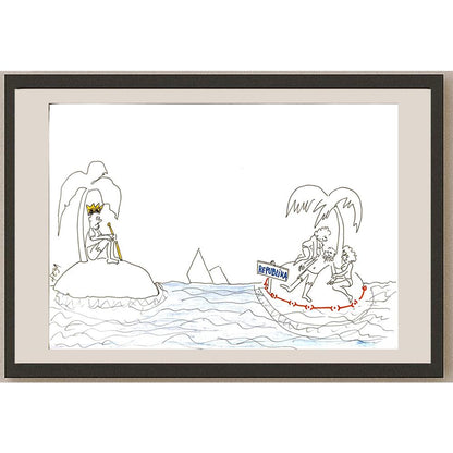 Nedeljko Deretic 29x21cm Orijinal Karikatür BOD06008