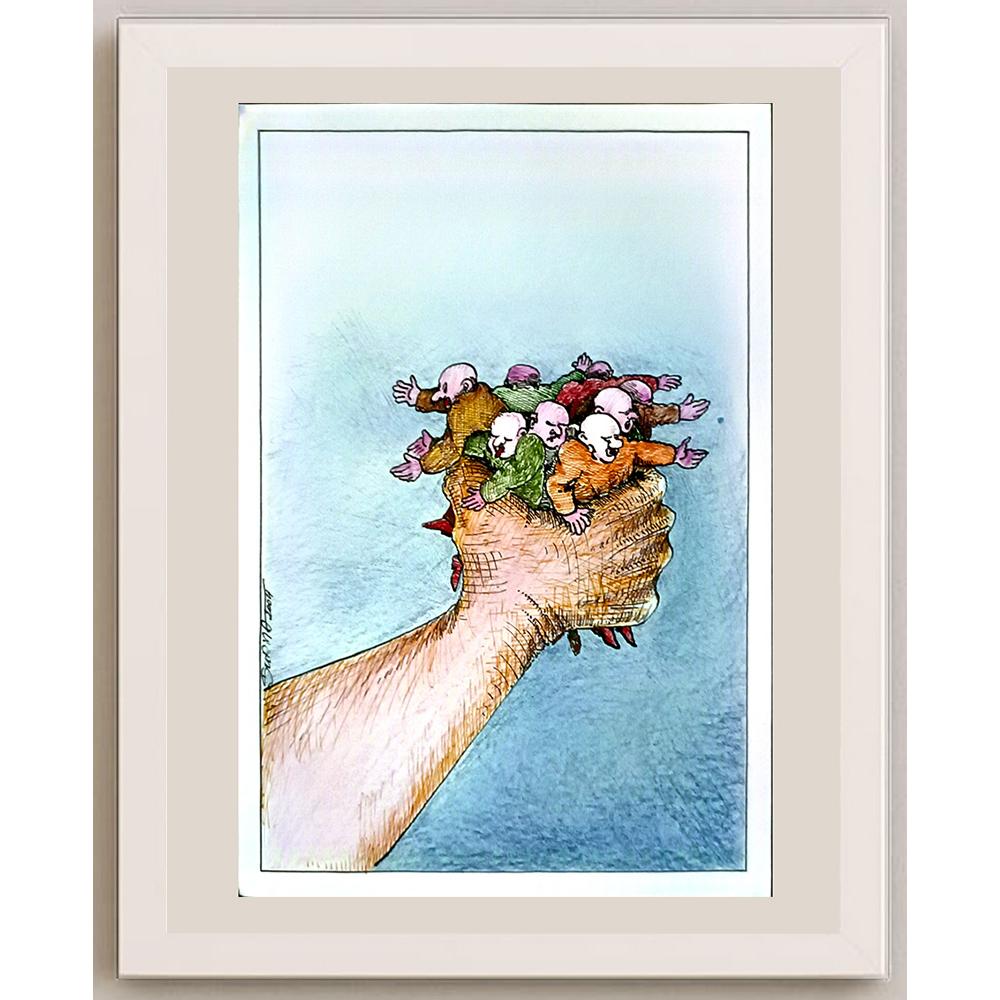 Jan Surma 29x21cm Orijinal Karikatür BOD06009