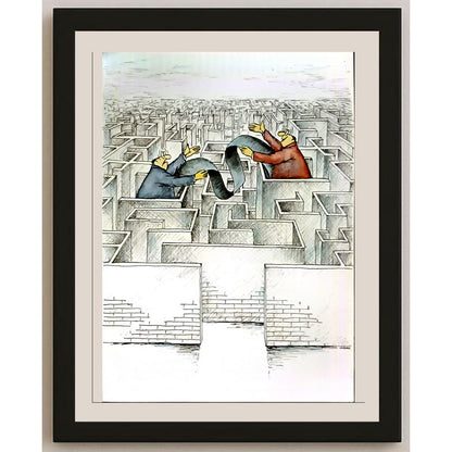 Vladimiras Beresniovas 29x21cm Orijinal Karikatür BOD06012