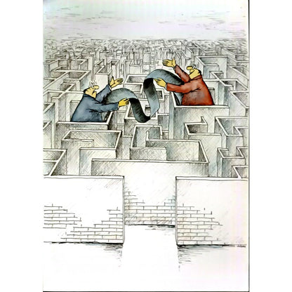 Vladimiras Beresniovas 29x21cm Orijinal Karikatür BOD06012