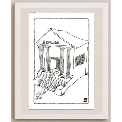 Ion Barbu 35x25cm Orijinal Karikatür BOD06013