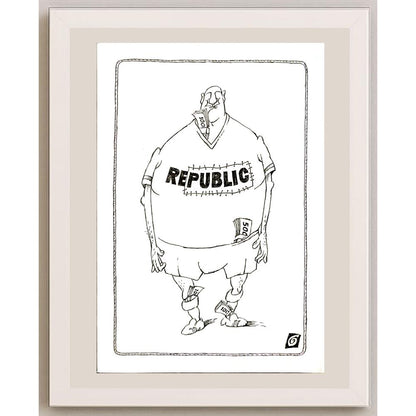 Ion Barbu 35x25cm Orijinal Karikatür BOD06014
