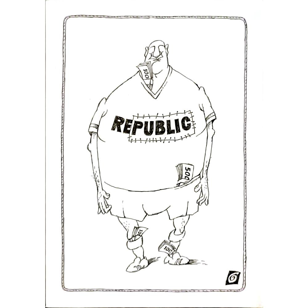 Ion Barbu 35x25cm Orijinal Karikatür BOD06014