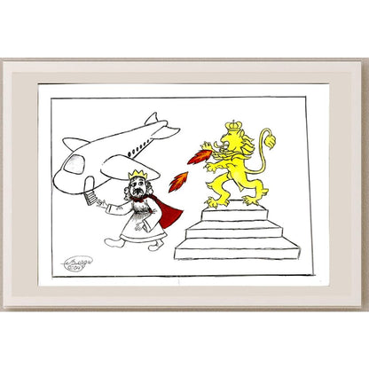 Vladislav Plamenov Mihaylov 29x21cm Orijinal Karikatür BOD06015