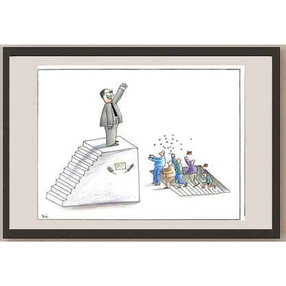 Masoud Ziaei Zardkhashosei 29x21cm Orijinal Karikatür BOD06017