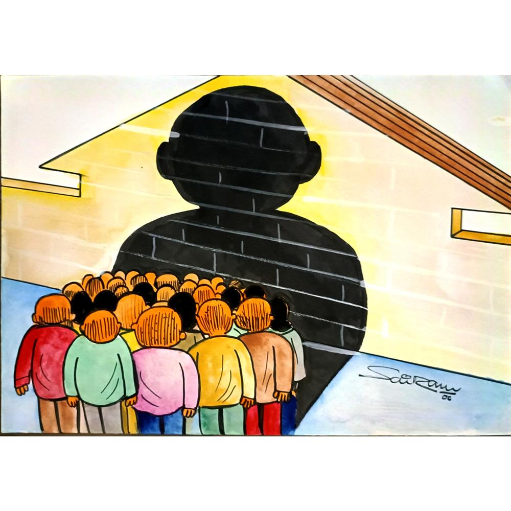 Sairam Akundi 29x21cm Orijinal Karikatür BOD06022
