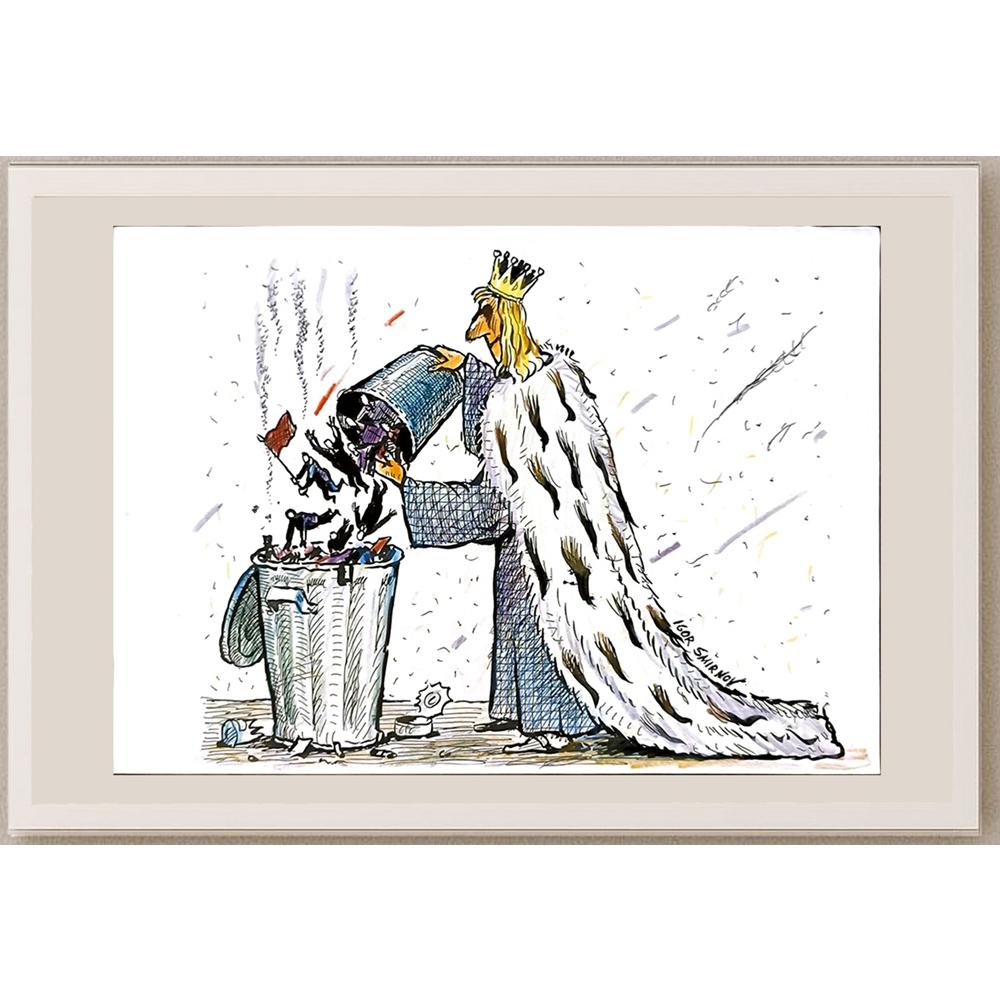 Igor Smirnov 29x21cm Orijinal Karikatür BOD06025