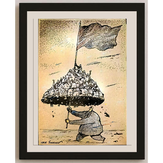 Igor Smirnov 29x21cm Orijinal Karikatür BOD06027