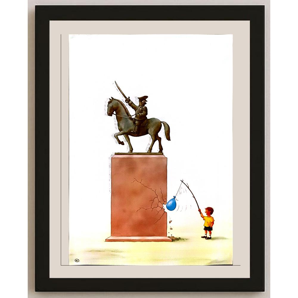 Yuri Ochakovski 43x30cm Orijinal Karikatür BOD06033