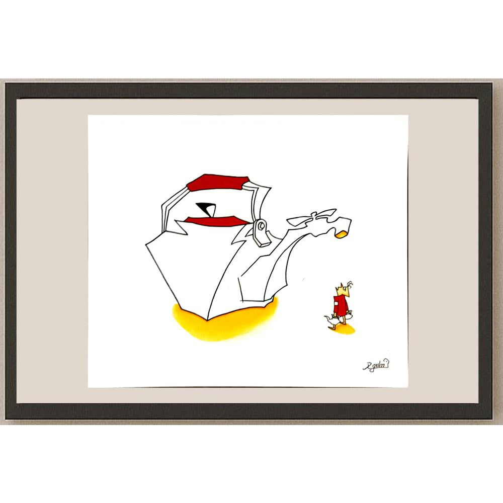 Lee Dae Ho 33x28cm Orijinal Karikatür BOD06036