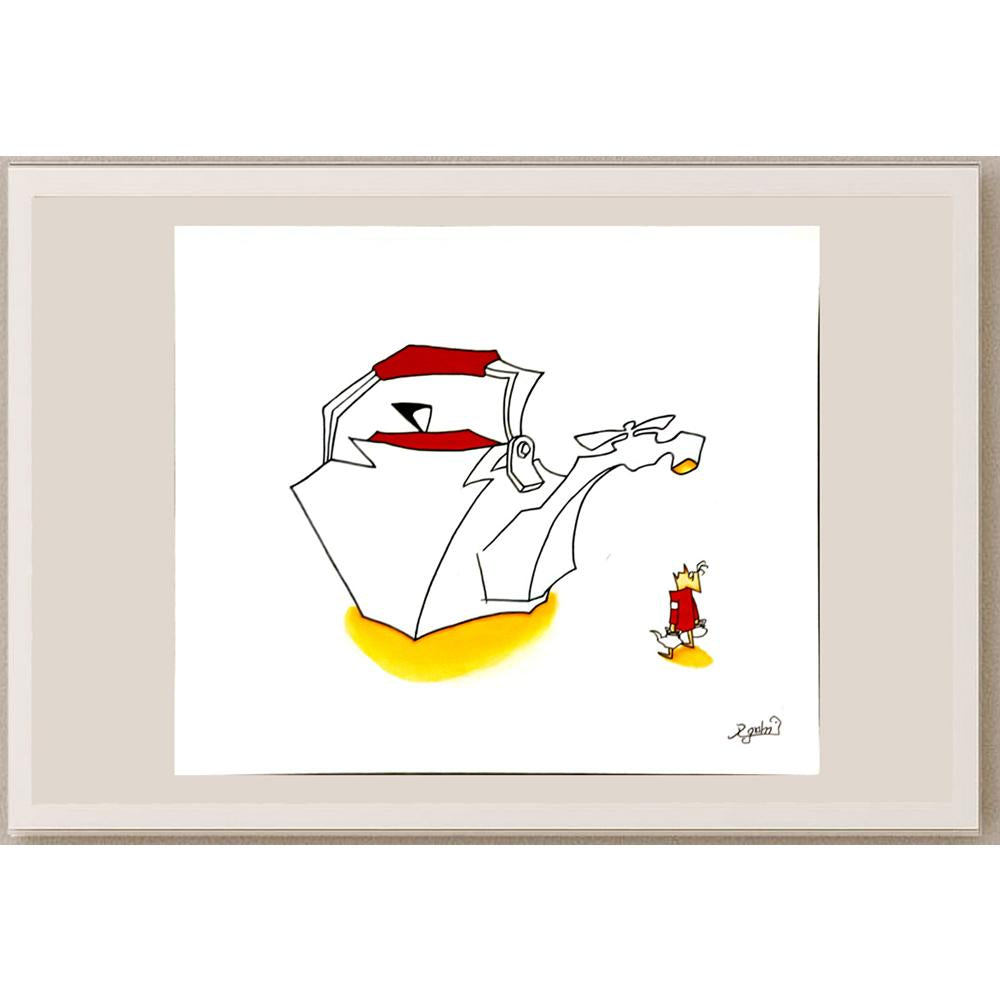 Lee Dae Ho 33x28cm Orijinal Karikatür BOD06036