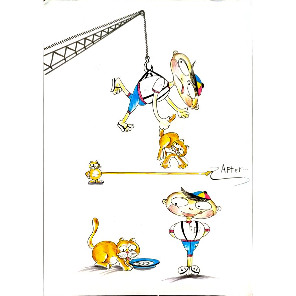 Hassan Taha 35x25cm Orijinal Karikatür BOD06037