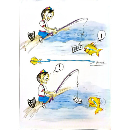Hassan Taha 35x25cm Orijinal Karikatür BOD06038