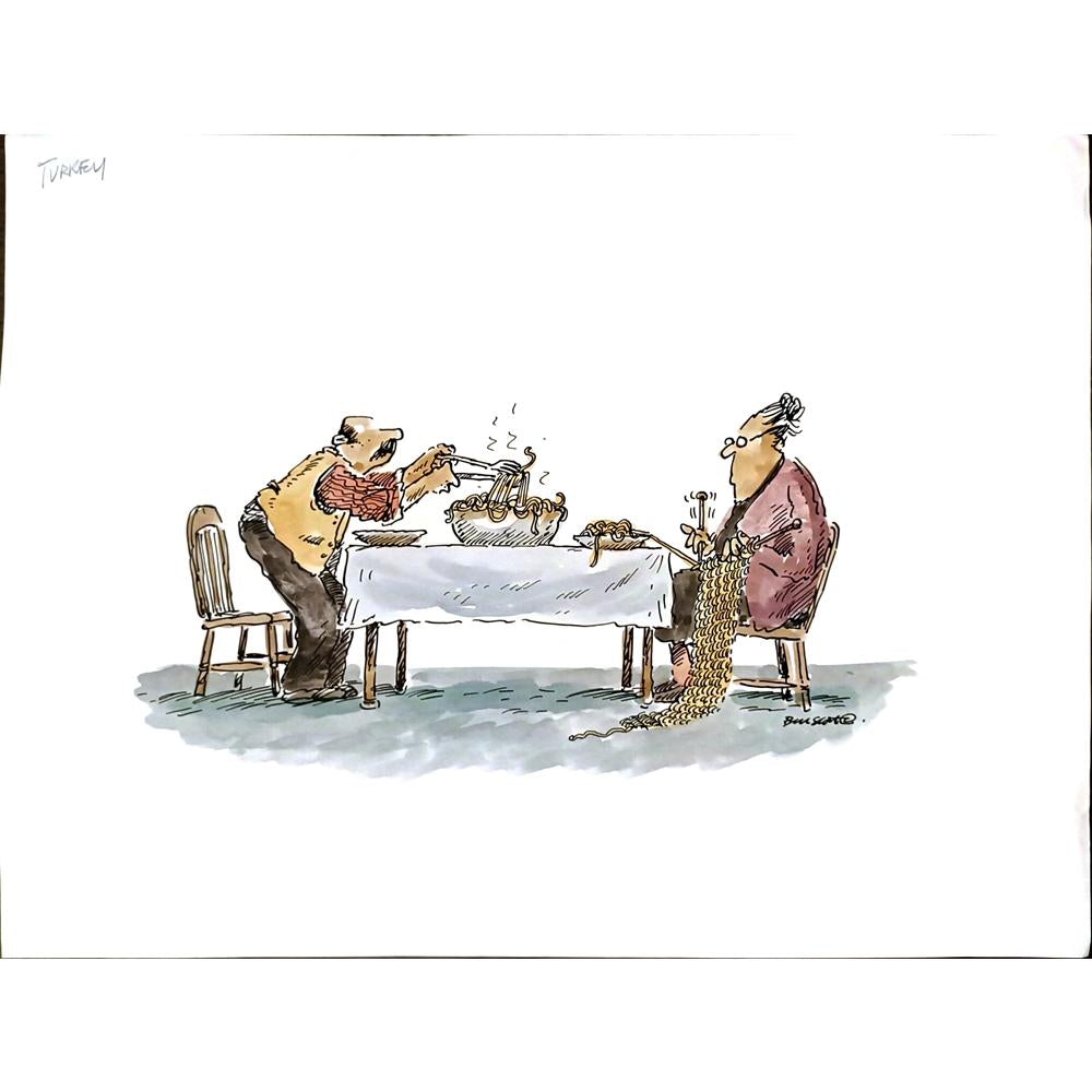 Bill Stott 43x30cm Orijinal Karikatür BOD06040
