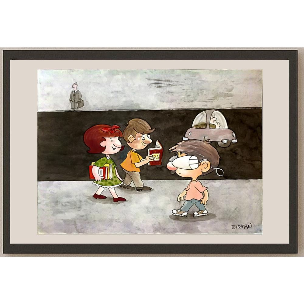 Britan Porto 35x25cm Orijinal Karikatür BOD06044