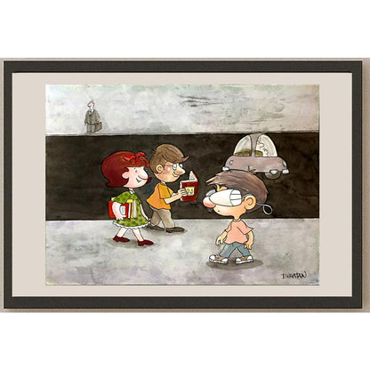 Britan Porto 35x25cm Orijinal Karikatür BOD06044