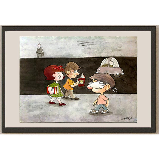 Britan Porto 35x25cm Orijinal Karikatür BOD06044