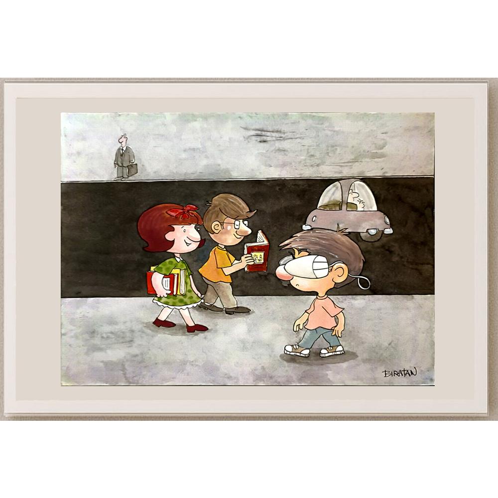 Britan Porto 35x25cm Orijinal Karikatür BOD06044