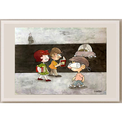 Britan Porto 35x25cm Orijinal Karikatür BOD06044