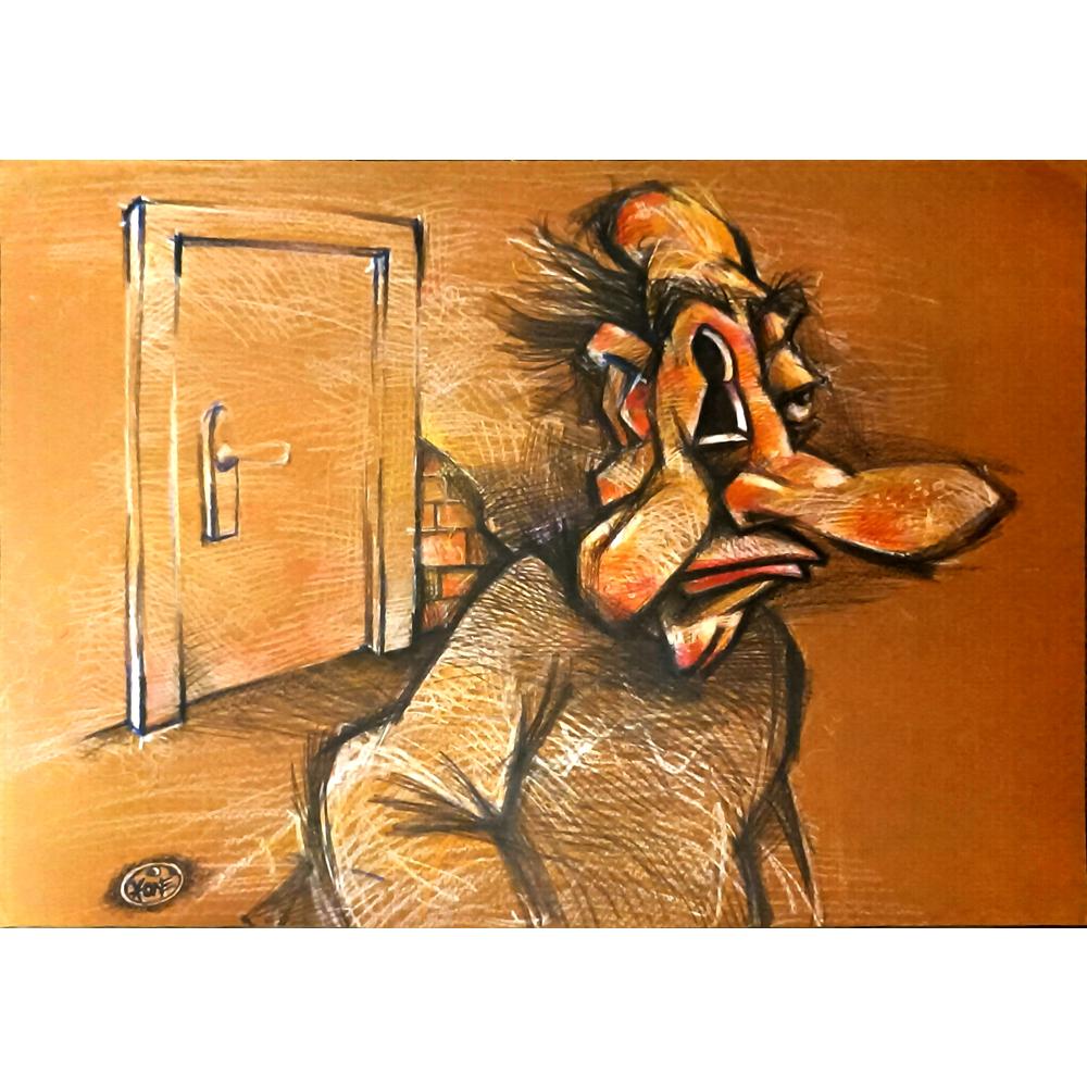 Nikola Angelkoski 35x25cm Orijinal Karikatür BOD06050