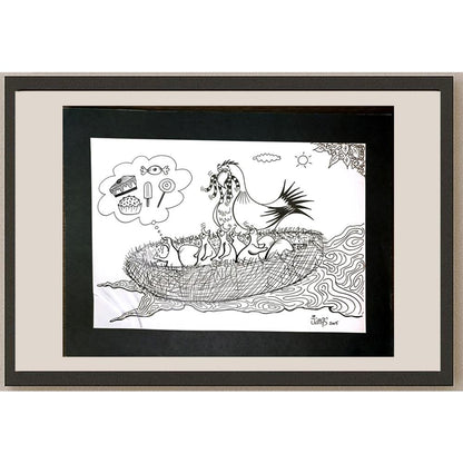 Carlos Augusto Nascimento 29x21cm Orijinal Karikatür BOD06054