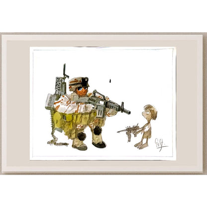 Cristobal Reinoso 43x30cm Orijinal Karikatür BOD06056