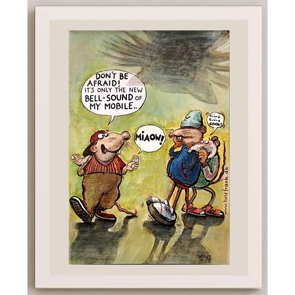 Frank Hinz 35x25cm Orijinal Karikatür BOD06060