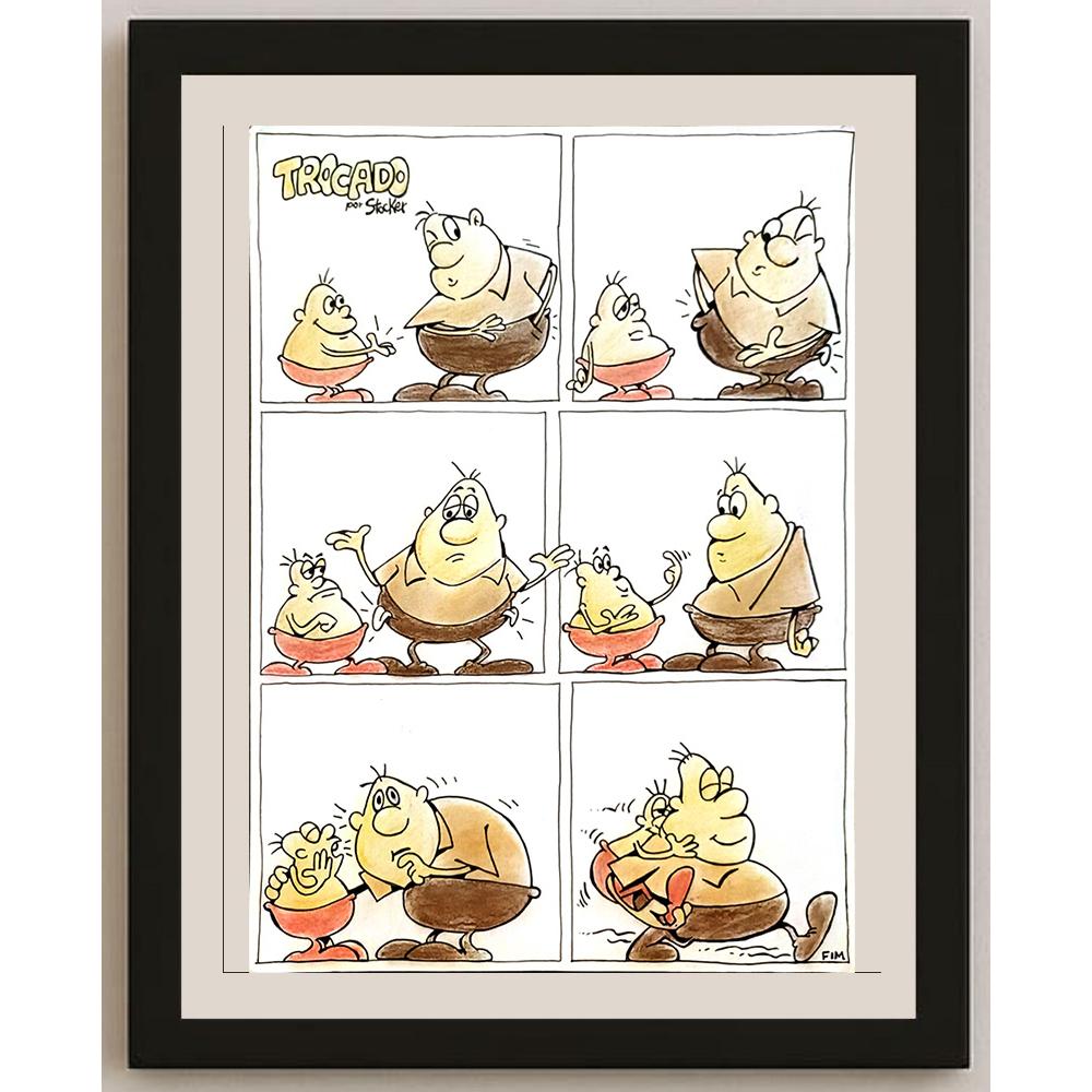 Louis Paulo Stocker 43x30cm Orijinal Karikatür BOD06068
