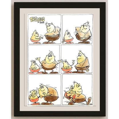 Louis Paulo Stocker 43x30cm Orijinal Karikatür BOD06068