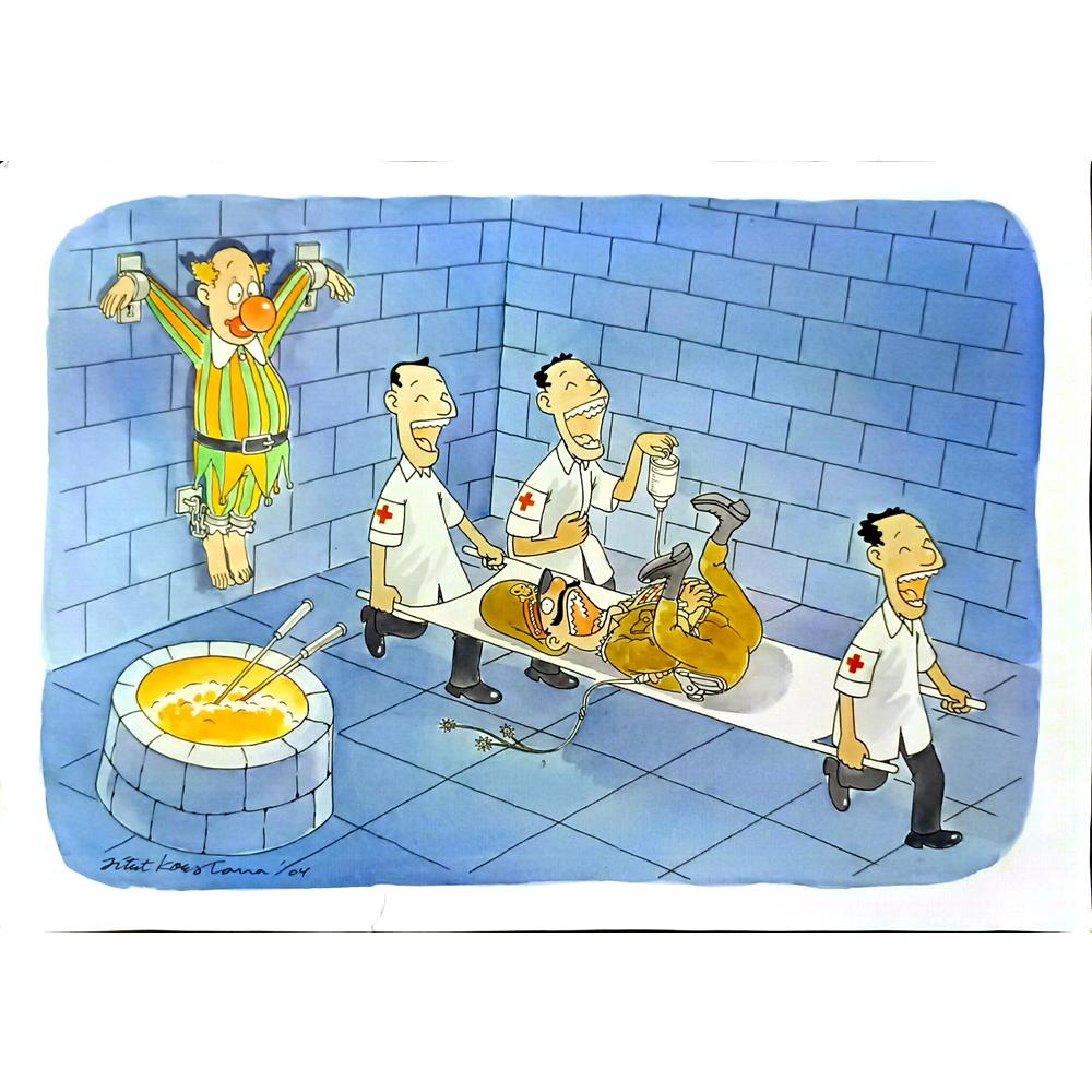 Jitet Koestana 43x30cm Orijinal Karikatür BOD06069