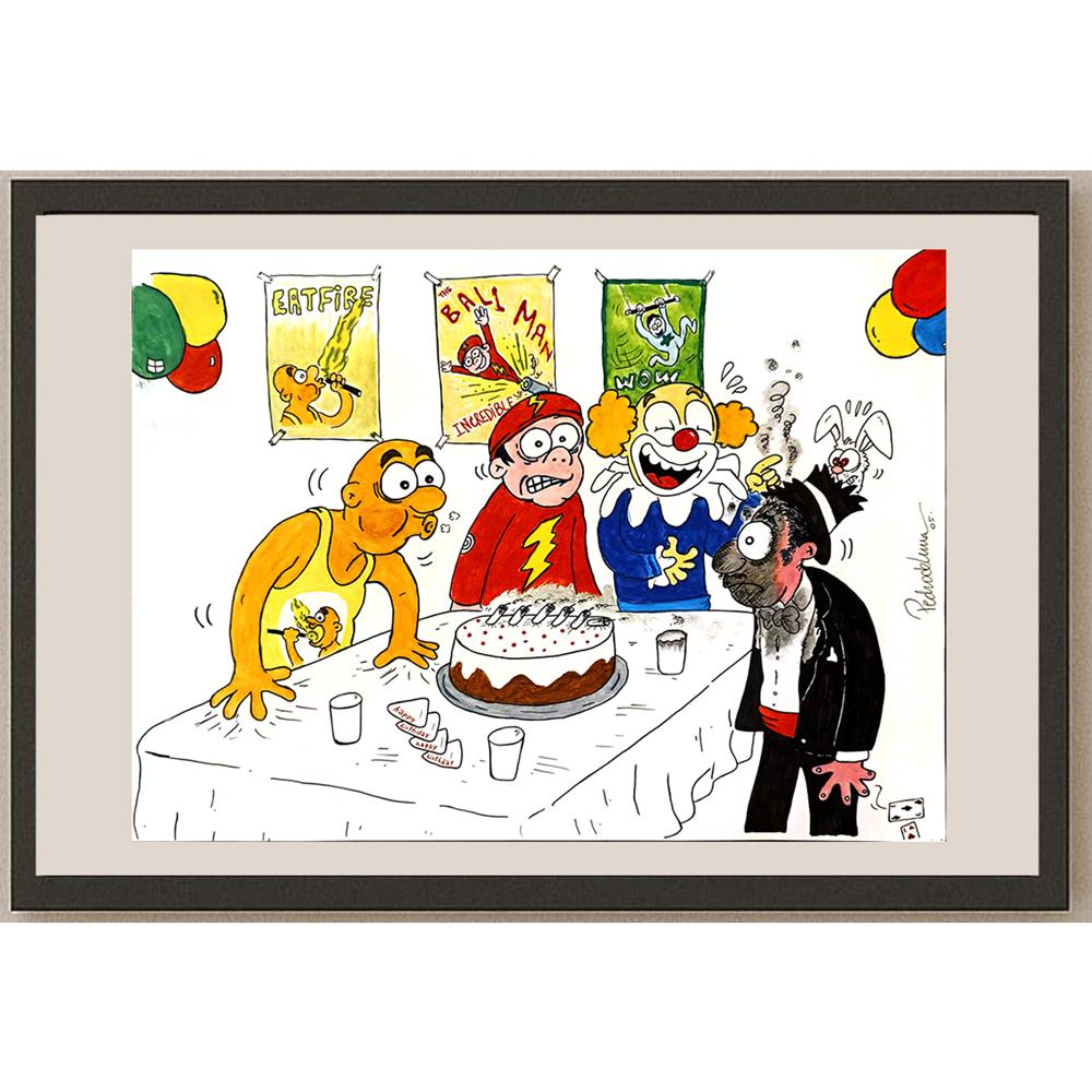 Pedro De Luna Treire 43x30cm Orijinal Karikatür BOD06072