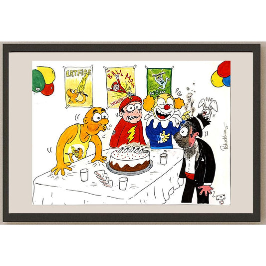 Pedro De Luna Treire 43x30cm Orijinal Karikatür BOD06072