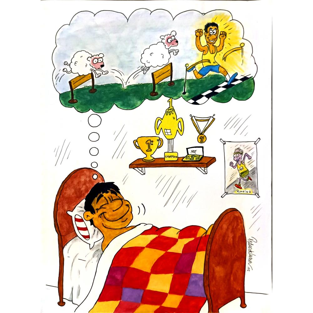 Pedro De Luna Treire 43x30cm Orijinal Karikatür BOD06073