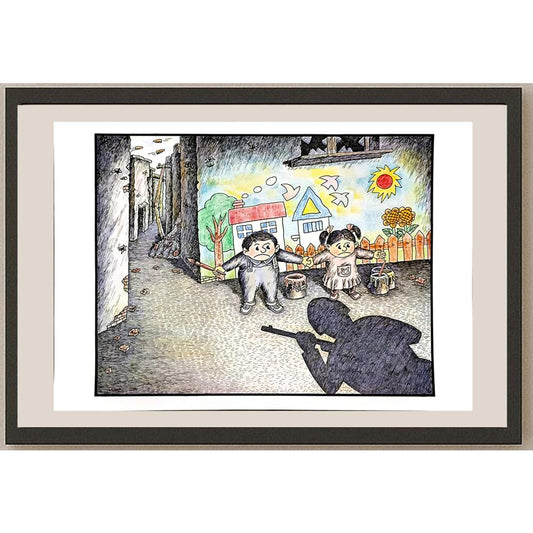 Yang Hao 43x30cm Orijinal Karikatür BOD06076