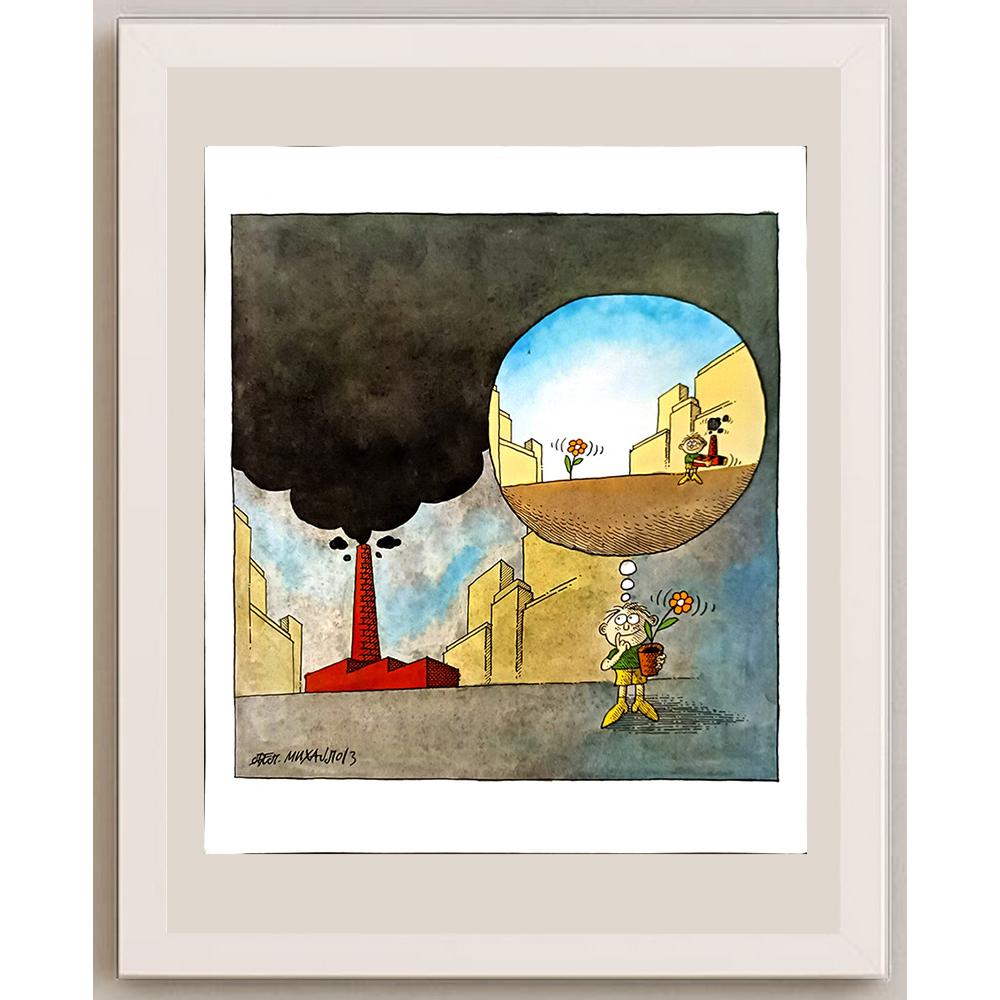 Mihajlov Delcho 33x30cm Orijinal Karikatür BOD06077