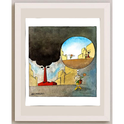 Mihajlov Delcho 33x30cm Orijinal Karikatür BOD06077