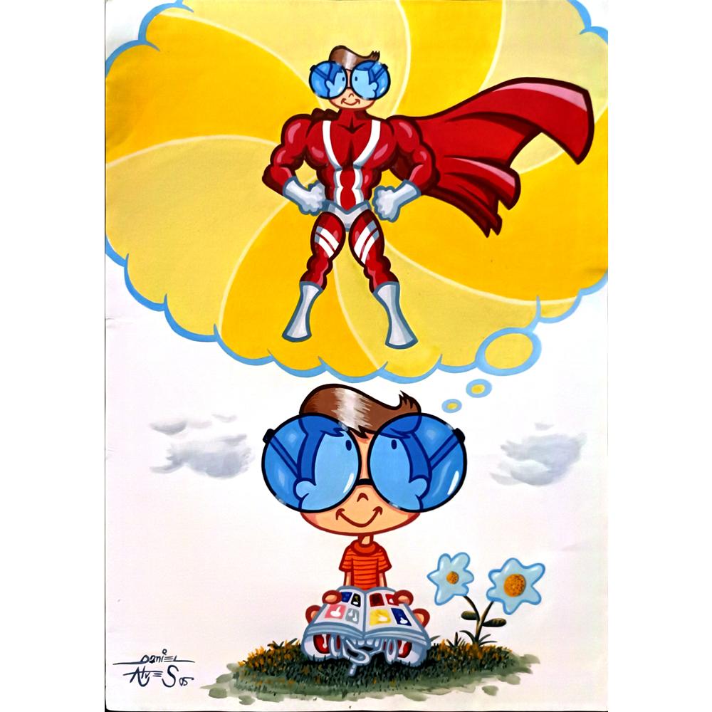 Daniel Alves Gomes Sampaio 43x30cm Orijinal Karikatür BOD06078