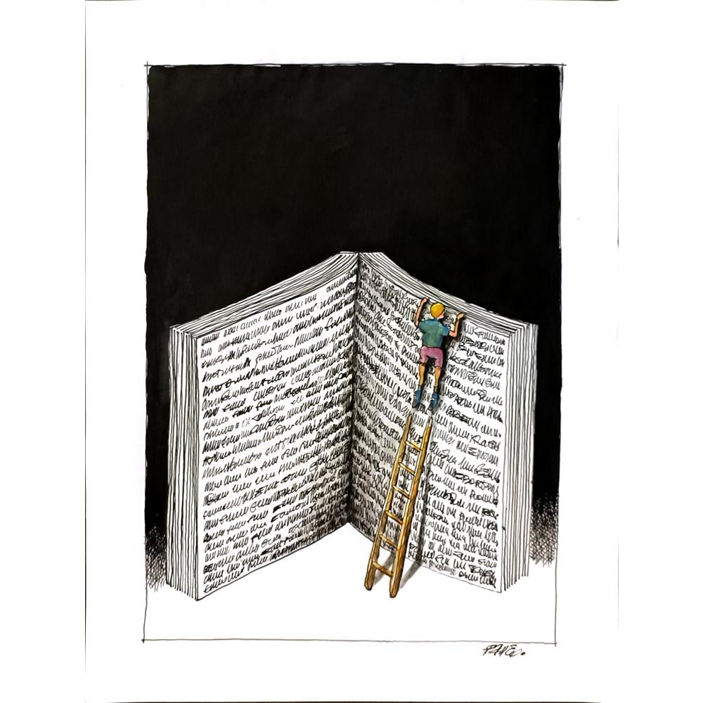 Milos Panig Pango 43x30cm Orijinal Karikatür BOD06079