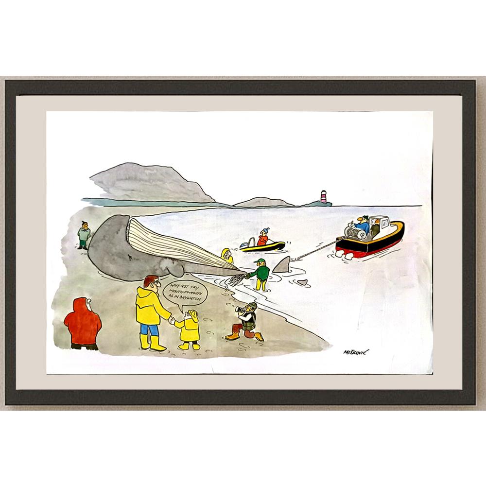 Cedomil Miskovic 35x25cm Orijinal Karikatür BOD06080