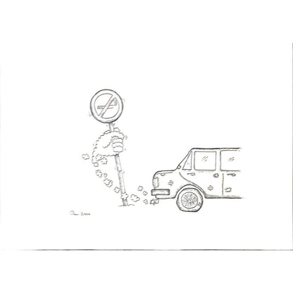 Saeid Babak 29x21cm Orijinal Karikatür BOD06083