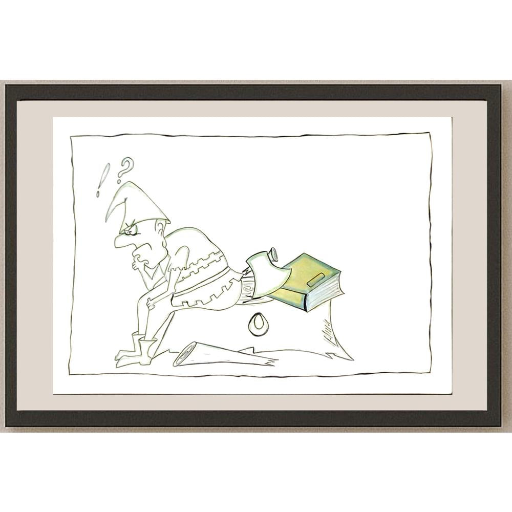 Adib Salim 29x21cm Orijinal Karikatür BOD06086