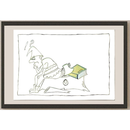 Adib Salim 29x21cm Orijinal Karikatür BOD06086