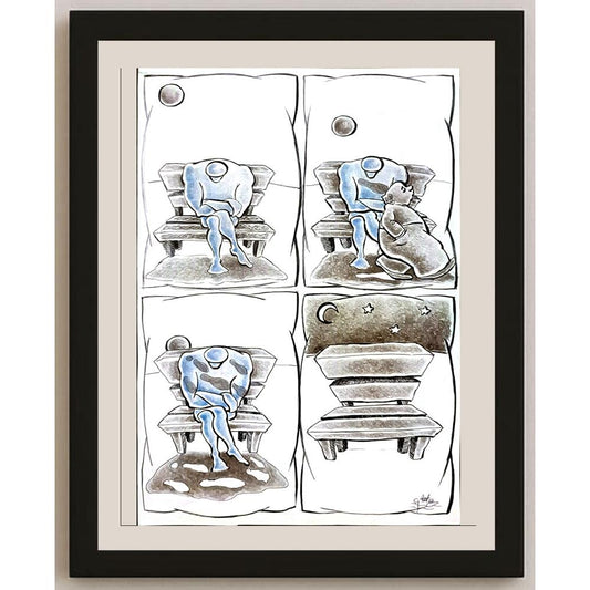 Elham Ataee Azar 29x21cm Orijinal Karikatür BOD06091