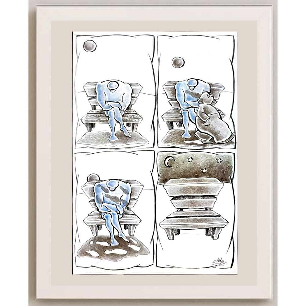 Elham Ataee Azar 29x21cm Orijinal Karikatür BOD06091