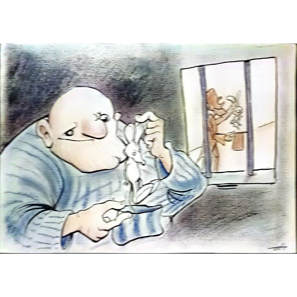 Rahim Baggal Asgari 29x21cm Orijinal Karikatür BOD06092