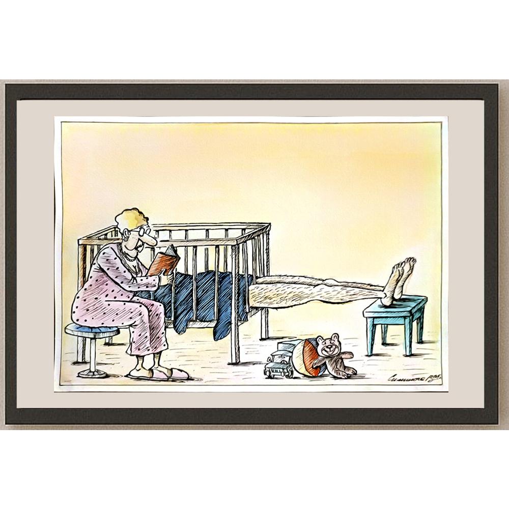 Vadim Siminoga 29x21cm Orijinal Karikatür BOD06095