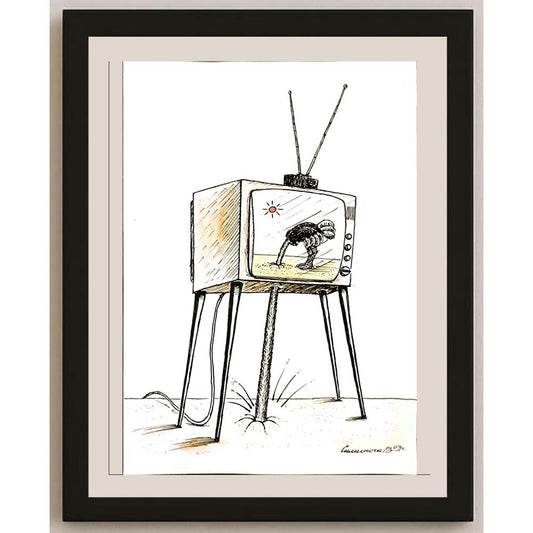 Vadim Siminoga 29x21cm Orijinal Karikatür BOD06098