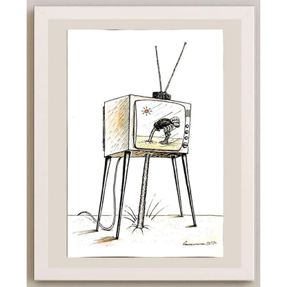 Vadim Siminoga 29x21cm Orijinal Karikatür BOD06098