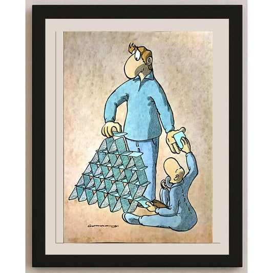 Goran Milenkovic 29x21cm Orijinal Karikatür BOD06099